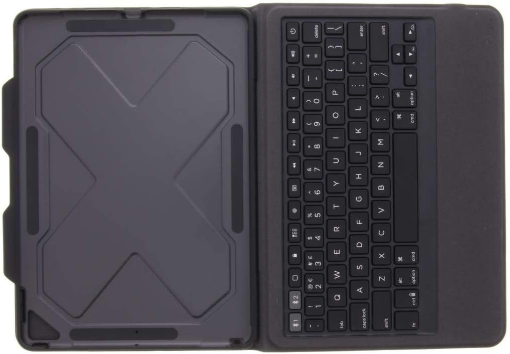 ZAGG Rugged Messenger for iPad Pro 10.5" & Pad Air 10.5" (Gen 3) - 7 Color Backlit Case and Bluetooth Keyboard - Black