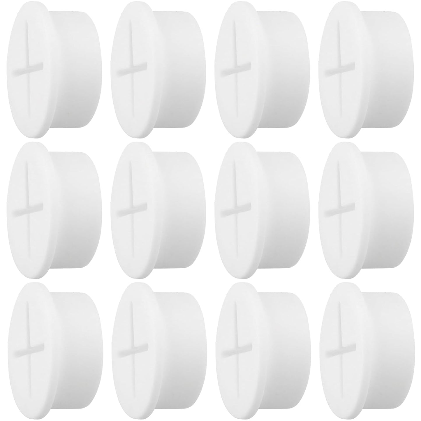 Desk Grommet,1 Inch Flexible Rubber Grommets, Silicone Cable Cord Grommet Wire Hole Cover for Desk, Table and Other Furnitures(12Pack)