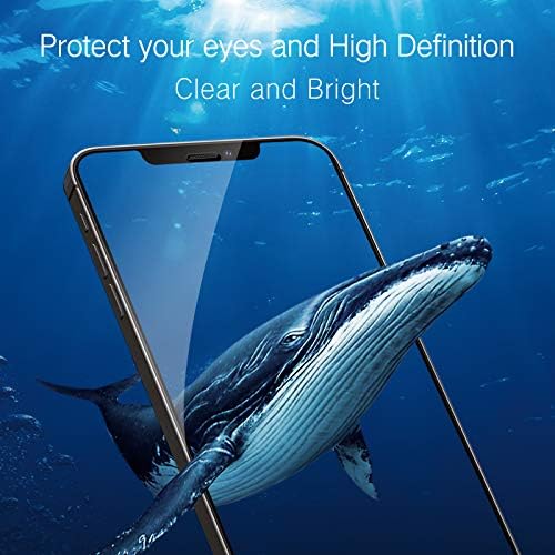 PERFECTSIGHT Anti Blue Light Screen Protector Compatible with iPhone 12 Mini 2020 5.4 inch, Eye Care HD Clear Tempered Glass - Anti Eye Fatigue & Eye Dry 2X Stronger Easy Installation