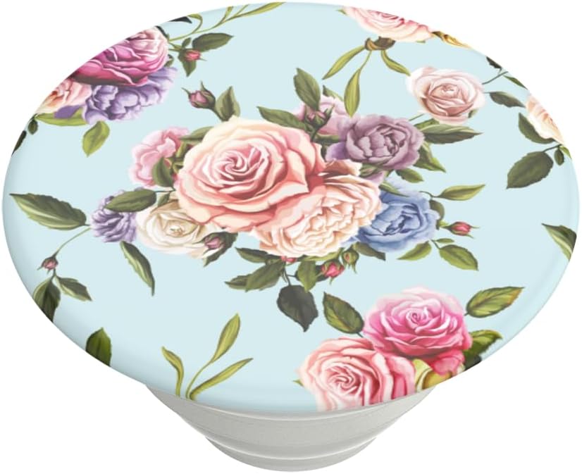 PopSockets Phone Grip with Expanding Kickstand, Adhesive Grip - Retro Wild Rose