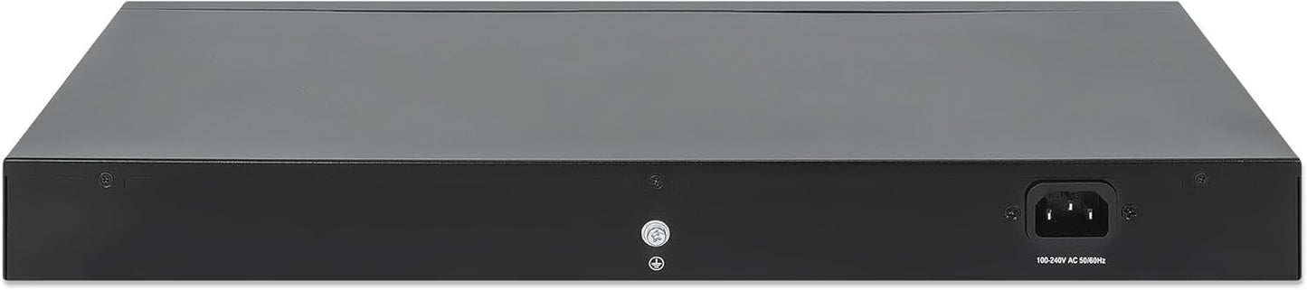 Intellinet 28-Port L2+ Fully Managed PoE+ Switch - with 24 Gigabit Ethernet Ports and 4 SFP+ Uplinks – 370W Power Budget, 30W per Port Max – 3 Yr Mfg Warranty – 561846