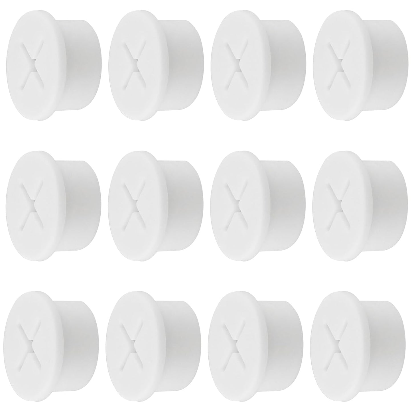 Desk Grommet,3/4 Inch Flexible Rubber Grommets, Silicone Cable Cord Grommet Wire Hole Cover for Desk, Table and Other Furnitures(12Pack)