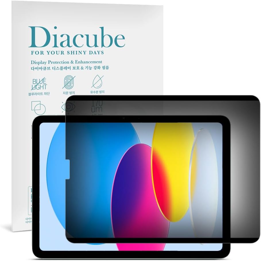 Magnetic & Nano Adsorption 360° 4-Way Privacy Screen Protector for iPad 11th Generation 11 inch | Detachable, Anti-Spy, Anti-Fingerprint | Works in Both Landscape & Portrait Modes