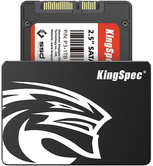 KingSpec 512GB 2.5 SSD SATA III Internal - 550MB/s Read, 520MB/s Write with 3D NAND Flash, for Laptop & Desktop PC Upgrade