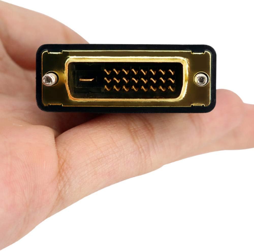 Bi-Directional HDMI Female to DVI-D(24+1) Male Adapter, 1080P DVI to HDMI Conveter (10, Black)