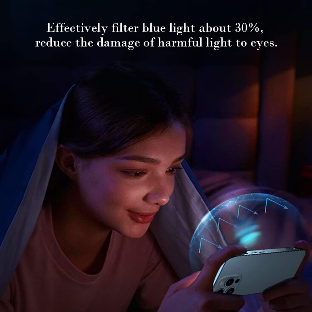 PERFECTSIGHT Anti Blue Light Screen Protector Designed for iPhone 14 Pro 2022 6.1 inch, 6X Stronger HD Clear Blue Light Blocking Tempered Glass - Eye Protection Anti Eye Fatigue Eye Dry Bubble Free