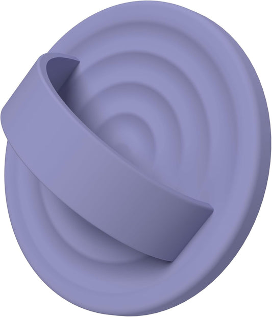 Magnetic Phone Ring Grip Holder, Silicone Finger Loop Grip, Compatible with MasSafe, Back of Phone for iPhone Pro Max/Plus/16/15/15/14/13/12 Series, Lavender