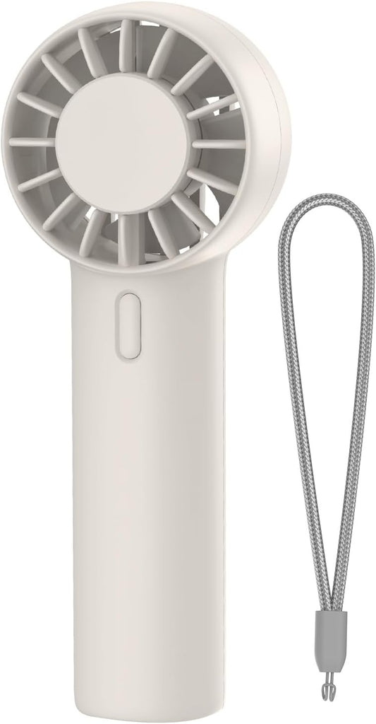Mini Portable Fan, USB Personal Handheld Fan with 3-Speed Cooling Wind Rechargeable Battery Operated Mini Pocket Design for Desktop/Travel/Outdoor/Vacation/Concerts/Lash Makeup-Grey