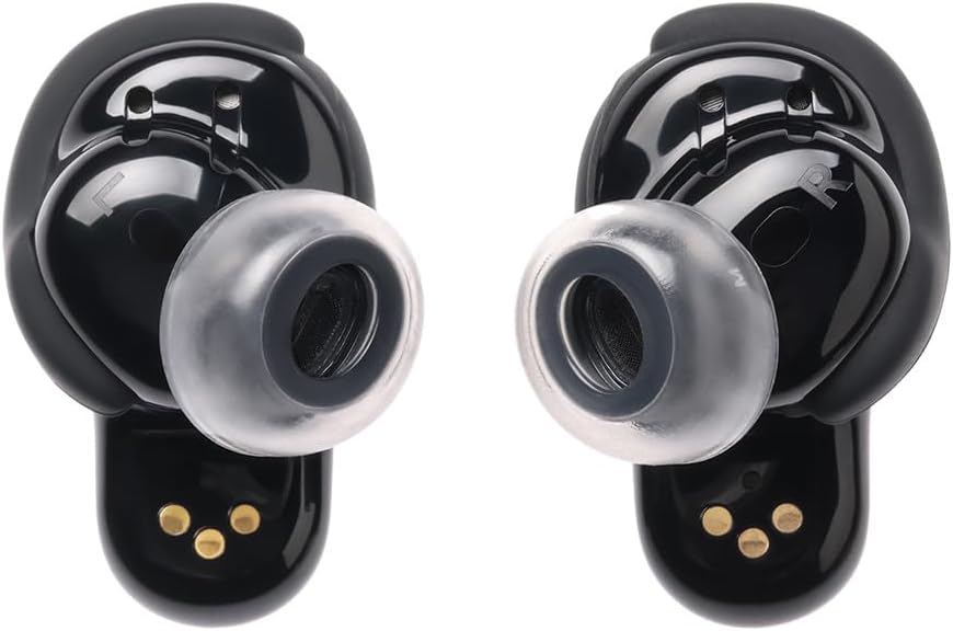 AZLA SednaEarfit Crystal for Bose Earbuds 2 Pair - Bose Earbuds Replacement Tips - Compatible with Bose Quietcomfort Ultra Earbuds, Bose QC Earbuds II (MS)