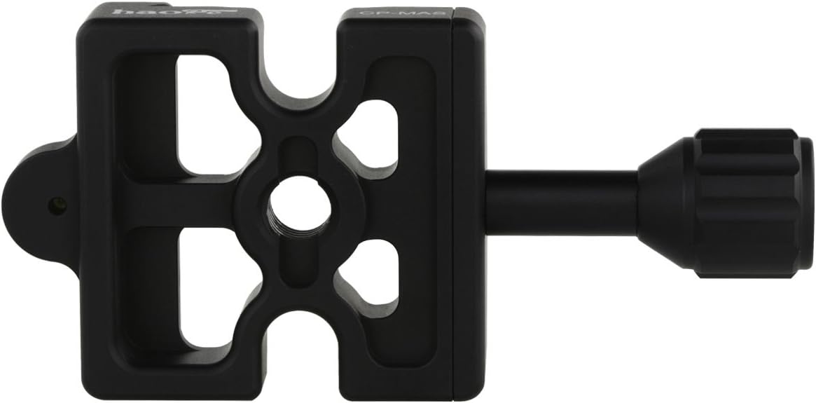 Haoge CP-MAS Screw Knob Clamp Adapter Mount for Quick Release QR Plate Camera Tripod Ballhead Monopod Ball Head Fit Arca Swiss and Manfrotto 200PL-14 RC2 Plate