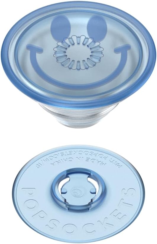 PopSockets Plant-Based Phone Grip with Expanding Kickstand, Adhesive Grip, Eco-Friendly - Happy Blues