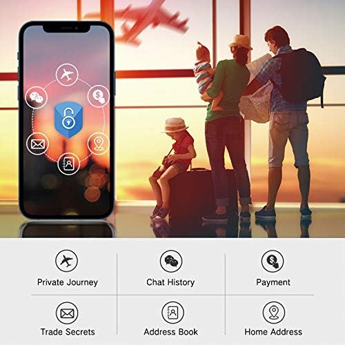 PERFECTSIGHT HD Clear Privacy Screen Protector Compatible with Apple iPhone 12/ iPhone 12 Pro 2020, Anti-Spy Blue Light Filter Tempered Glass (6.1 inch)