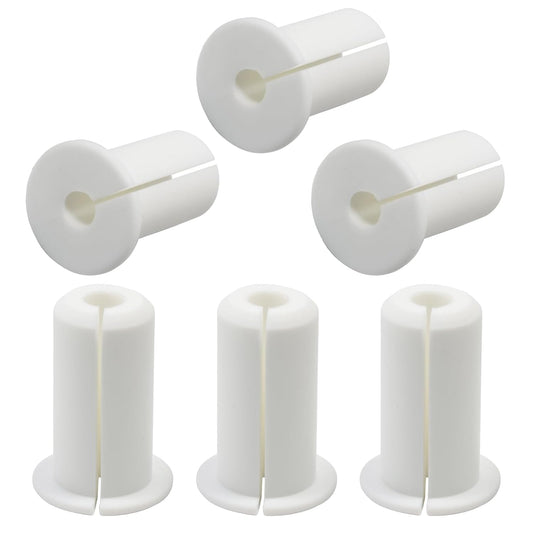 6pc Starlink Cable Grommet 3/4" Silicone Waterproof Wall Hole Pass Through Split Cable Bushings for TV Wire Ethernet Cord, Starlink Cable Routing Kit Accessories, 38mm/1.5" Ht, White