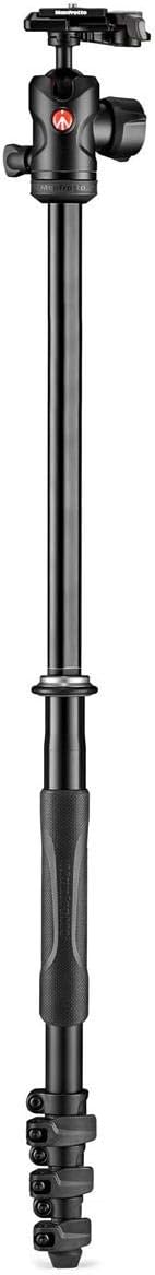 Manfrotto MKBFRLA4B-BHM Befree Advanced 2N1 Travel Tripod with Monopod, Lever Lock, Tripod Bag, Plate and Ball Head Included for Canon, Nikon, Sony, DSLR, CSC, Mirrorless, Up to 9 kg, Aluminium
