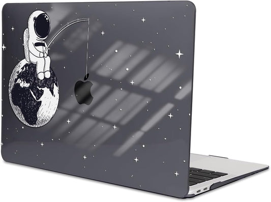 Compatible with MacBook Pro 13 inch Case 2022 2021-2016 A2338 M2/M1 Chip A2251 A2289 A2159 A1989 A1706, Pattern Plastic Hard Shell Keyboard Cover Screen Film Webcam Cover, Astronaut Earth