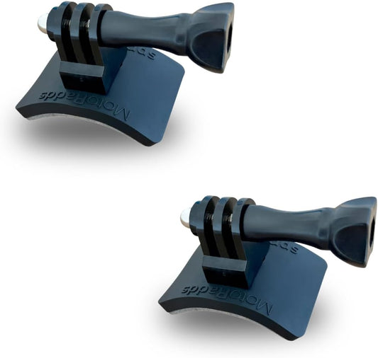 FLEX Classic flexible adhesive action camera mount for motorcycle windscreens, MX visor peaks, helmets, fairings, cowls, and more! Compatible with GoPro, Insta360, DJI, Sugru, and more (2pk)