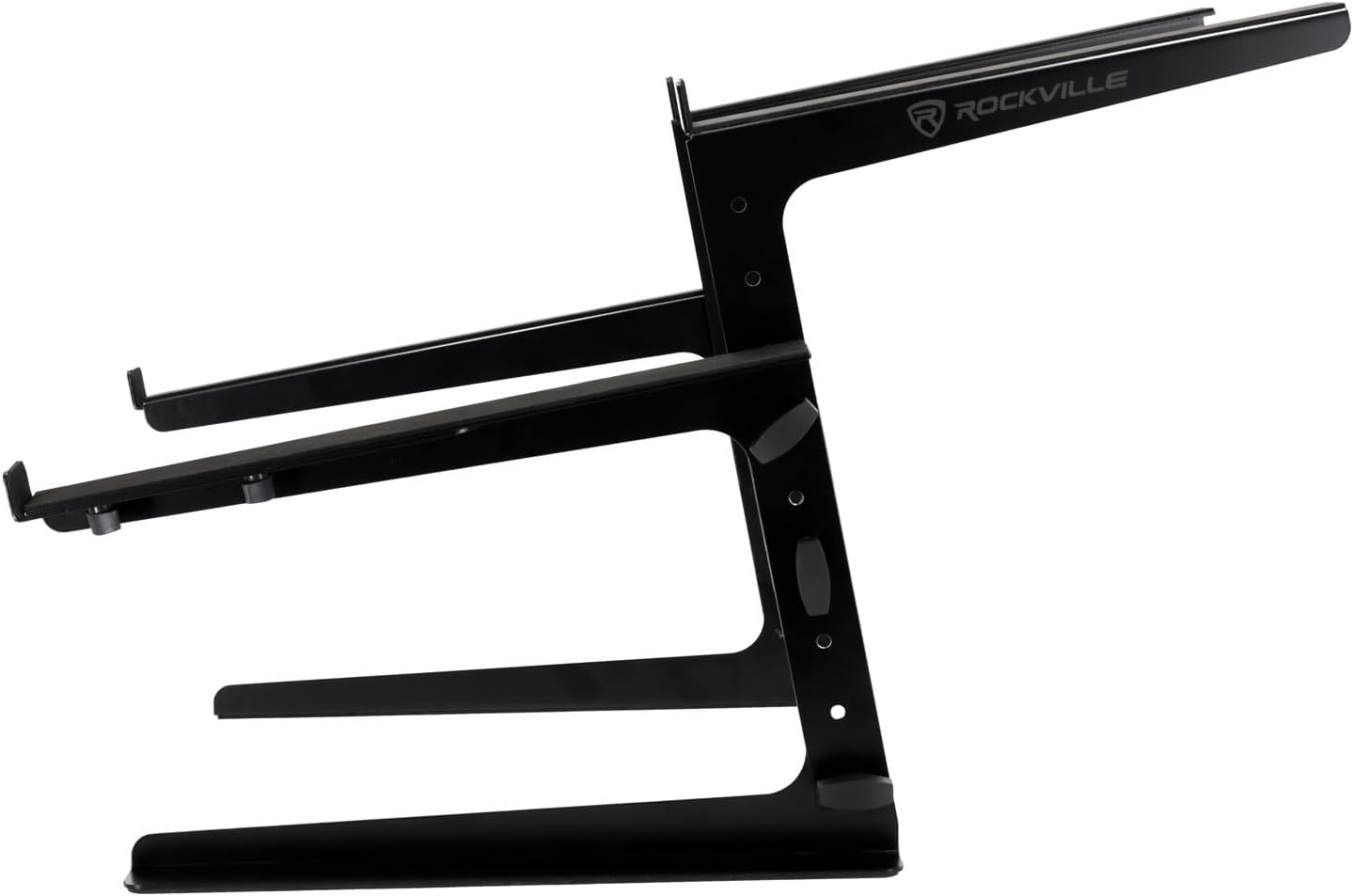 Rockville Rock2d2 Adjustable Dual Shelf DJ Controller Midi Keyboard Laptop Stand