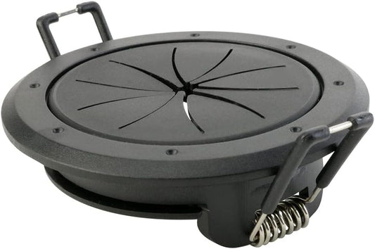 Construct Pro Speedy Spring-Lock Cable Pass Through Port, 2 inch Inner Diameter, Black CON6061SPZ