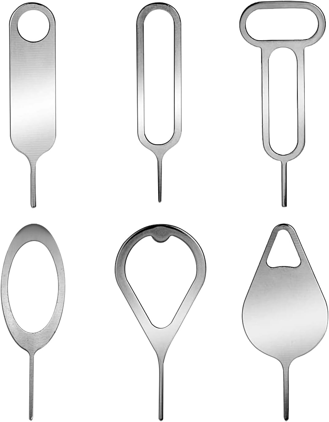 Medsuo 6pcs SIM Card Removal Tool Card Tray Eject Pins Needle Opener Ejector Needle Pin Remover for Smart Phones Samsung Galaxy LG Huawei Google HTC iPhone iPods iPad Tablets