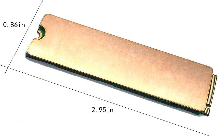 Laptop NVMe M.2 Heatsink with Nano Thermal Pads，Heat Sink Copper for 2280 M2 SSD Laptop (2pcs)