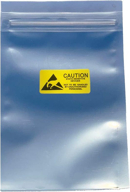 200pcs Anti Static Bags,ESD Bags 3.93X5.9in/10X15cm Resealable for SSD HDD with 200pcs Labels,Translucent Antistatic Bag for Varieties of Electronic Device