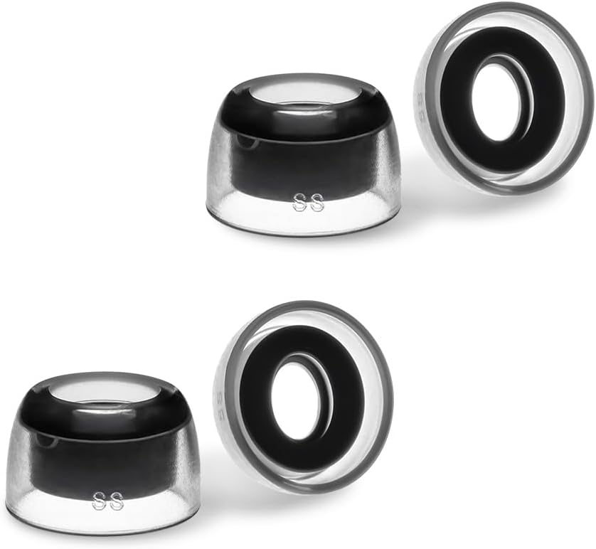 AZLA SednaEarfit Crystal for Bose Earbuds 2 Pair - Bose Earbuds Replacement Tips - Compatible with Quietcomfort Ultra Earbuds, QC Earbuds II (SS)