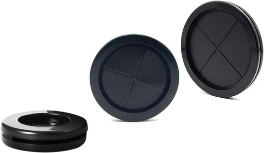 Rubber Grommet,2-1/8"ID 2-1/2"Drill Hole,Hole Grommets,Synthetic Rubber Grommets Wire Protection Firewall Hole Plug, Round