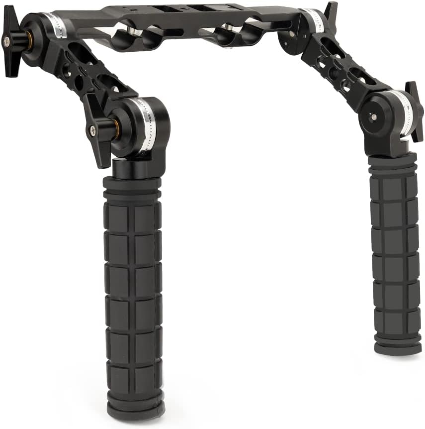 Hunt Universal 19mm/15mm Rosette Handle Set for DSLR & Video Camera Shoulder Mount Rigs. (CH-1915-RH)