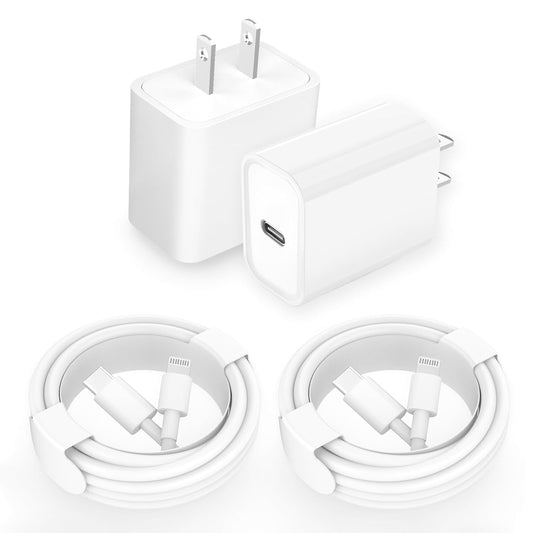 iPhone 14 13 Charger, 2Pack 20W Fast Charging Type C Block (MFI Certified) Rapid Speed USB C Wall Charger Lightning Cable Cord Apple Chargers for iPhone 14 Pro Max 14 Plus 13 12 11 Pro SE XS XR X iPad