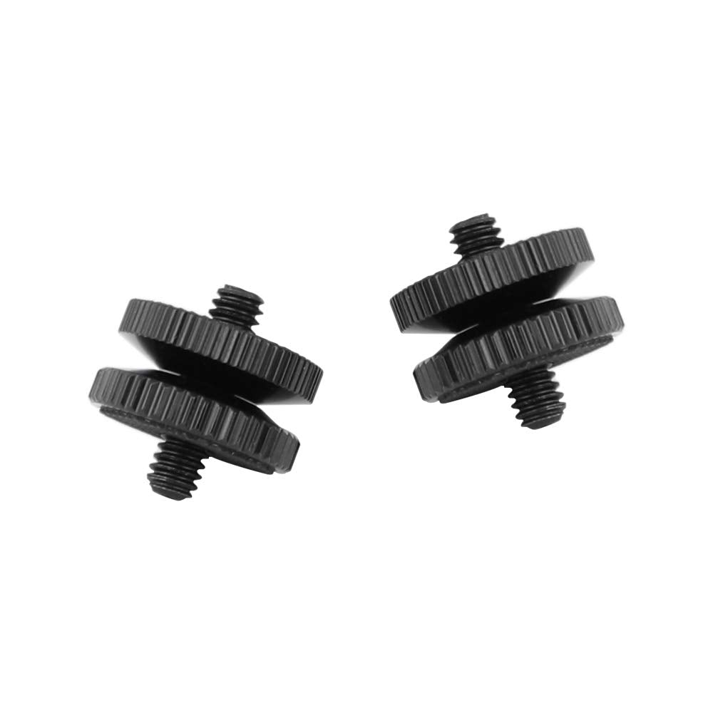 CAMVATE 1/4"-20 Male Thread Screw Double End (2 Pieces) - 2417 (Pack of 2)