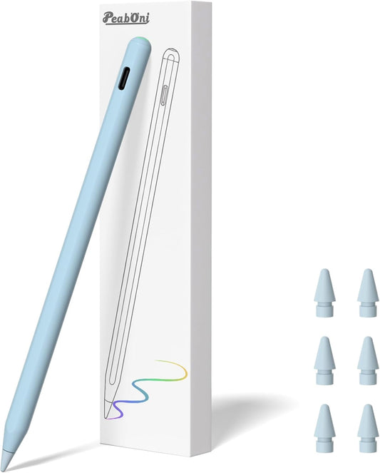 Pencil 2nd Generation for iPad 2018-2024 with Magnetic Wireless Charging Compatible with Apple iPad Pro 13”(M4)/12.9”/11”,iPad Air 6(M2)/5/4/3,iPad mini 7(A17 Pro)/6/5,iPad10/9/8/7/6 Blue