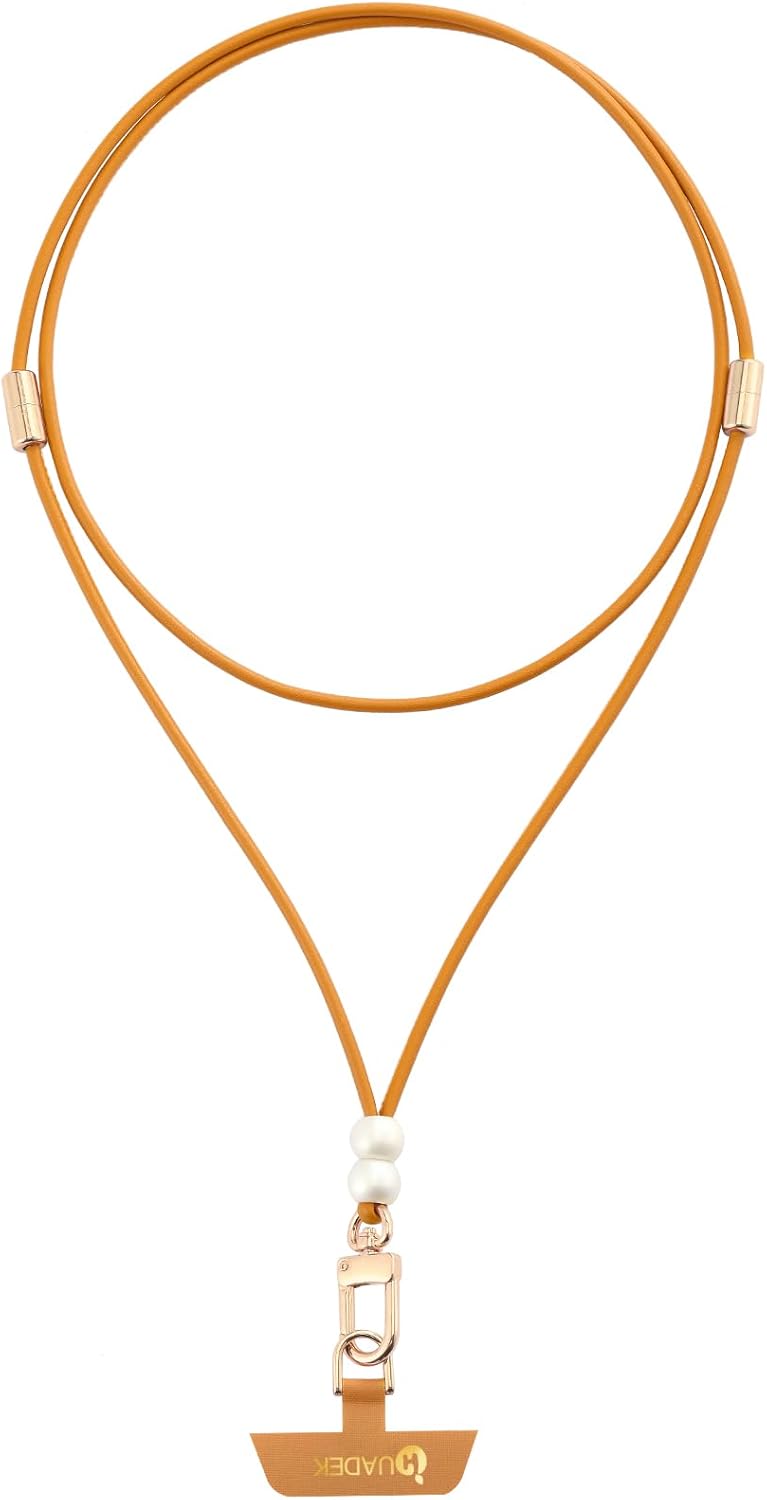 Cell Phone Lanyard Detachable Phone Chain Strap Leather 2-in-1 anti theft phone strap Multifuctional Compatible with Most Smartphones