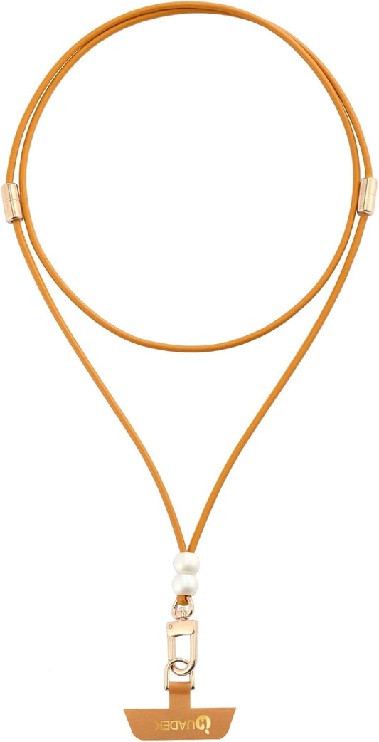 Cell Phone Lanyard Detachable Phone Chain Strap Leather 2-in-1 anti theft phone strap Multifuctional Compatible with Most Smartphones