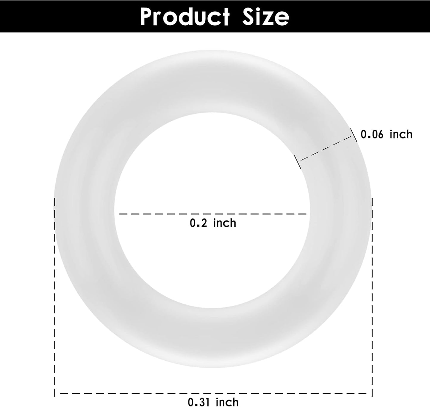 200Pcs Clear O-Ring Switch Dampeners Keycap for Mechanical Keyboard Cherry Mx, White…