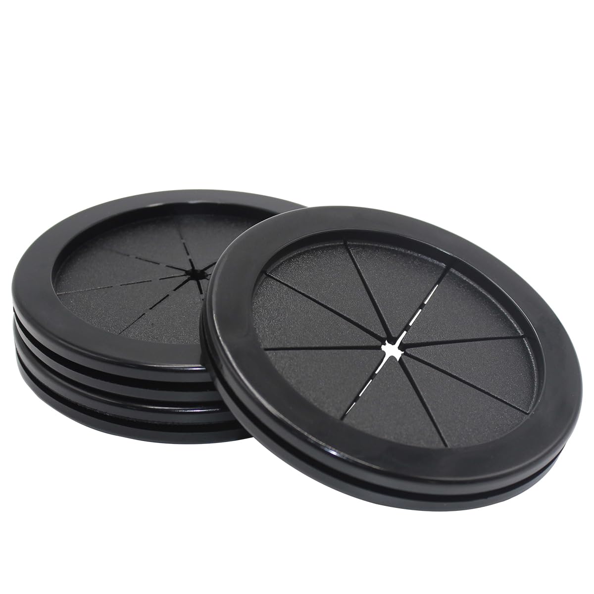 Rubber Grommets for Wiring, 3-1/8 Inch Drill Hole, 2-3/4 Inch ID, Firewall Grommets Automotive Cable Cords Hoses Protection, Double-Sided Rubber Plugs for Round Holes, 3 Pcs, 70x80 mm