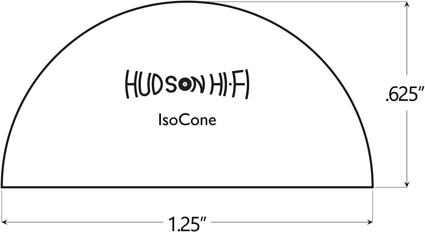 Silicone Speaker Isolation Feet (8-Pack, 1.25") – Non-Skid Adhesive Pads for Turntable, Subwoofer & Audio Equipment – Vibration Dampening, 20 Duro Rubber