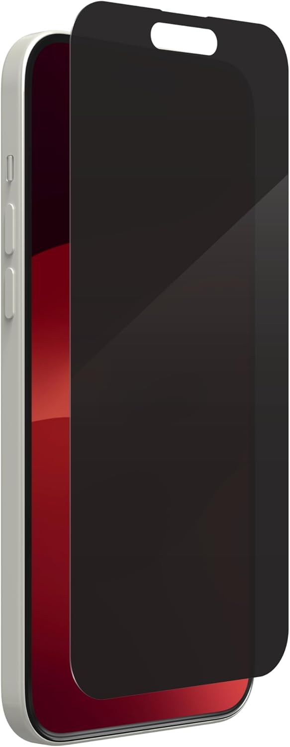 ZAGG InvisibleShield Glass Elite Privacy iPhone 15 Plus Screen Protector - 5X Stronger with Reinforced Edges, 2-Way Privacy Filter, Scratch & Smudge-Resistant Surface, Easy to Install