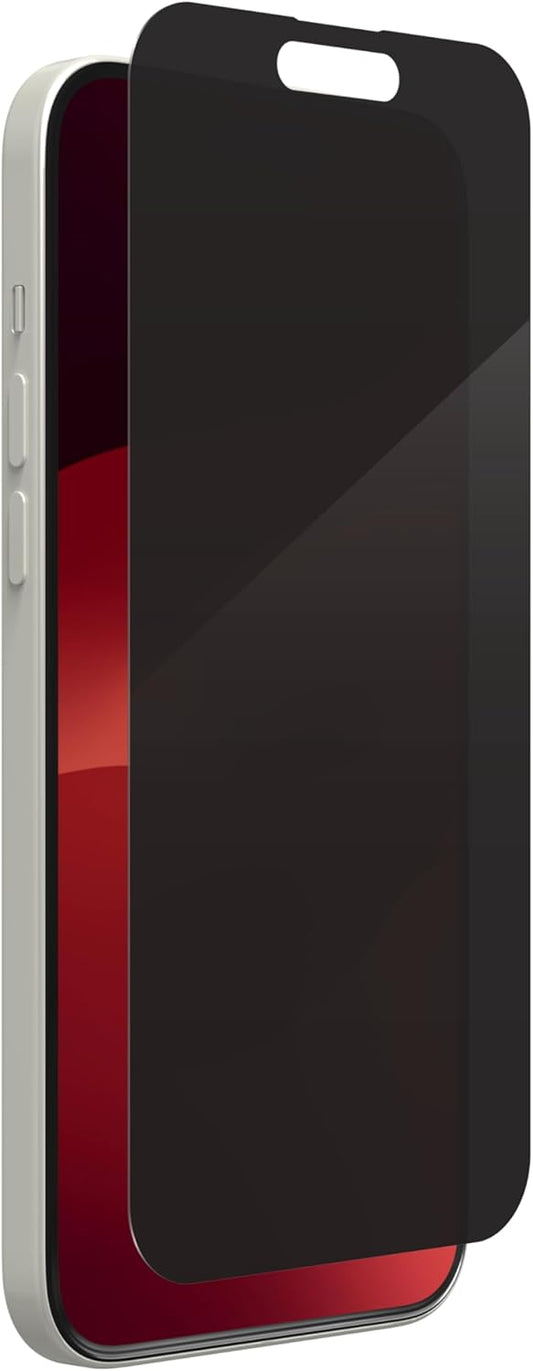 ZAGG InvisibleShield Glass Elite Privacy iPhone 15 Plus Screen Protector - 5X Stronger with Reinforced Edges, 2-Way Privacy Filter, Scratch & Smudge-Resistant Surface, Easy to Install