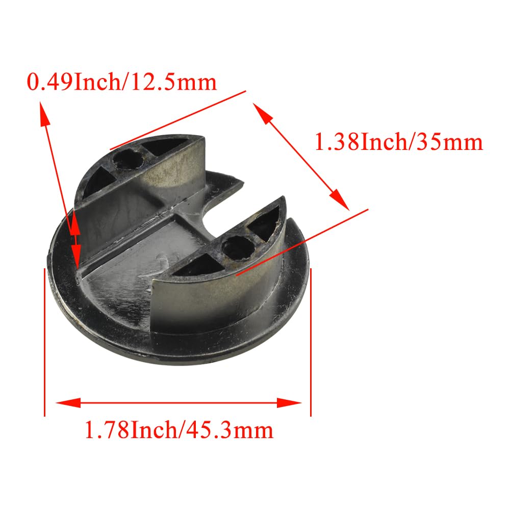 HAHIYO 2Pcs 1.38Inch/35mm Bronze Zinc Alloy Desk Grommet Wire Grommet Cable Management Cord Hole Cover Desk Wire Hole Insert Wire Organizer for Computer Office Home School Equipment Systems