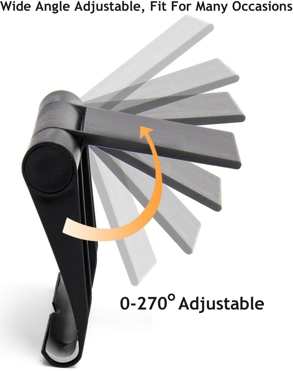 Cell Phone Stand for Desk 2 Pack Mobile Phone Holders Desktop Tablet Stand, Foldable Phone Dock Universal Adjustable Tablet Stand for Desk Compatible with Cell Phone Support (Black+Pink)