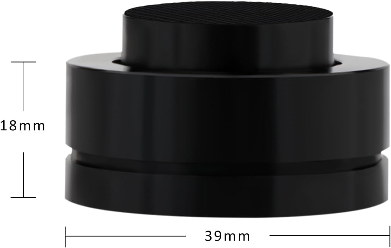 Preffair 4 Pcs Turntable Anti-Vibration Isolation Feet Speaker Feet Isolators Subwoofer Shock Absorber Stand Speaker Cone Pads with Ceramic Beads for DAC Recorder, HiFi Amplifier (Aluminum Alloy)