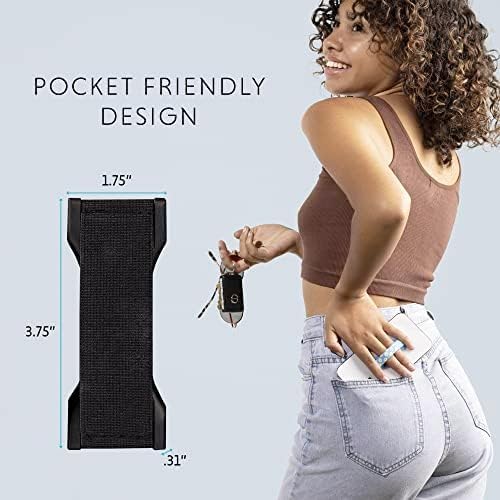 LOVEHANDLE PRO Premium Phone Grip - Silicone Phone Strap - Magnetic Phone Mount and Kickstand for Smartphone and Tablet - Kaleidoscope Silicone