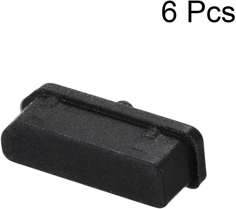 uxcell 6 Pcs Clear Ethernet Hub Port Display Port Adapter Anti Dust Cover Cap Protector Plug