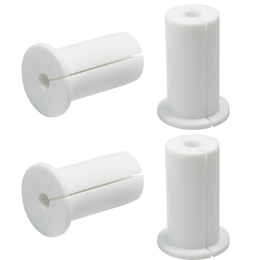 4pc Starlink Cable Grommet 1" Silicone Waterproof Wall Hole Pass Through Split Cable Bushings for TV Wire Ethernet Cord, Starlink Cable Routing Kit Accessories, 52.5mm/2.07" Ht, White