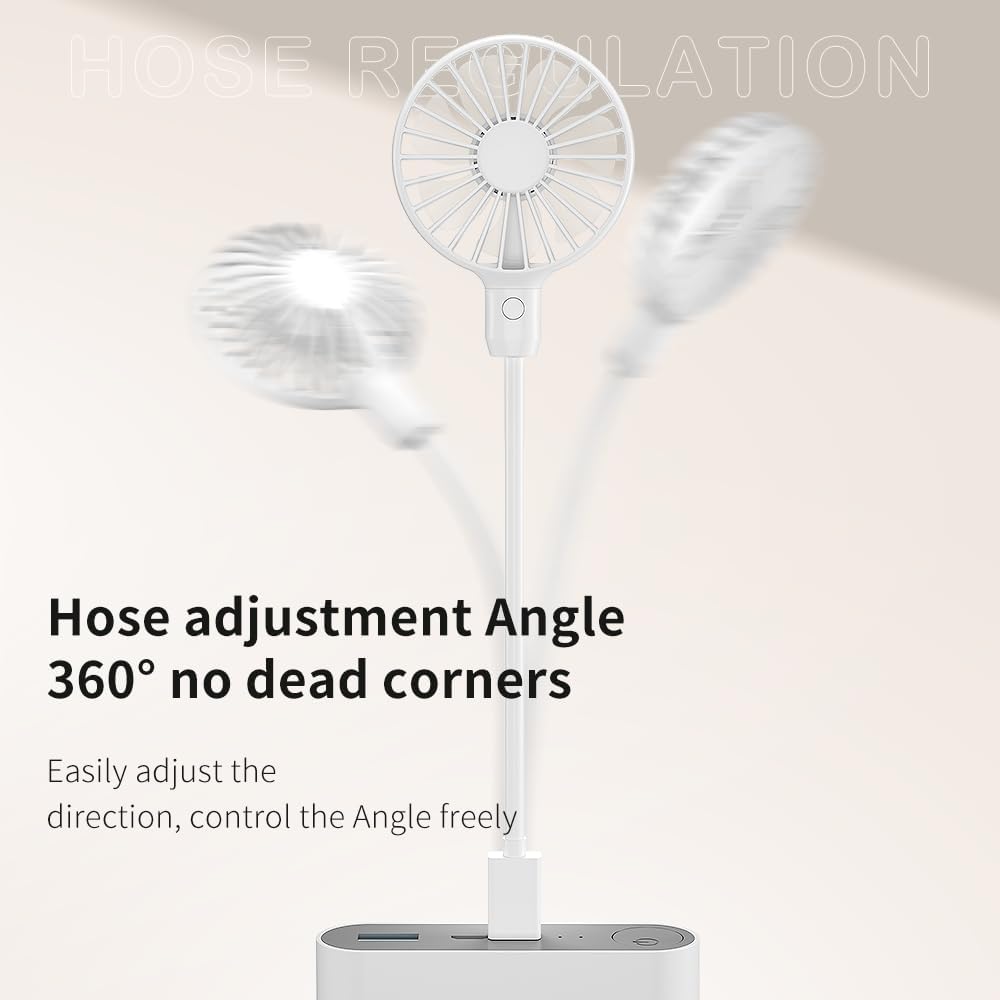 USB Fan, Mini Portable Fan for 360° Rotation, Small Personal Fan for Home Office, Desk Fan Compatible with All USB Outputs such as Laptop/Power Bank/Plug, Pocket Fan for Travel Commute(with switch)