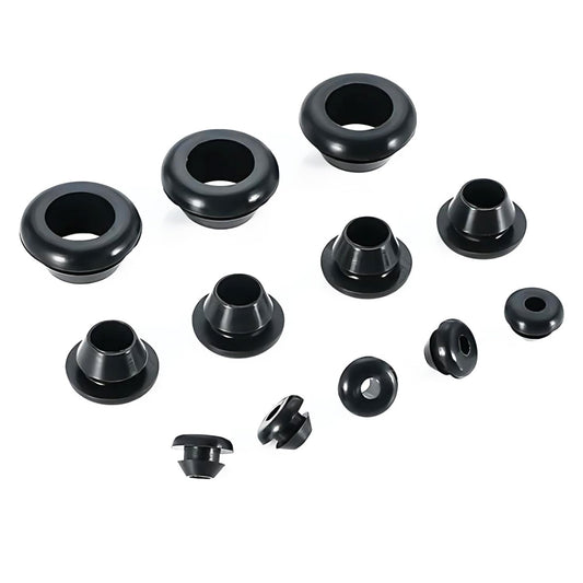 Qrity 20 PCS Rubber Grommets Cable Railing, Car Grommet, Cable Railing Protective Sleeves for Metal Posts, ID 10mm Mount Dia 12mm