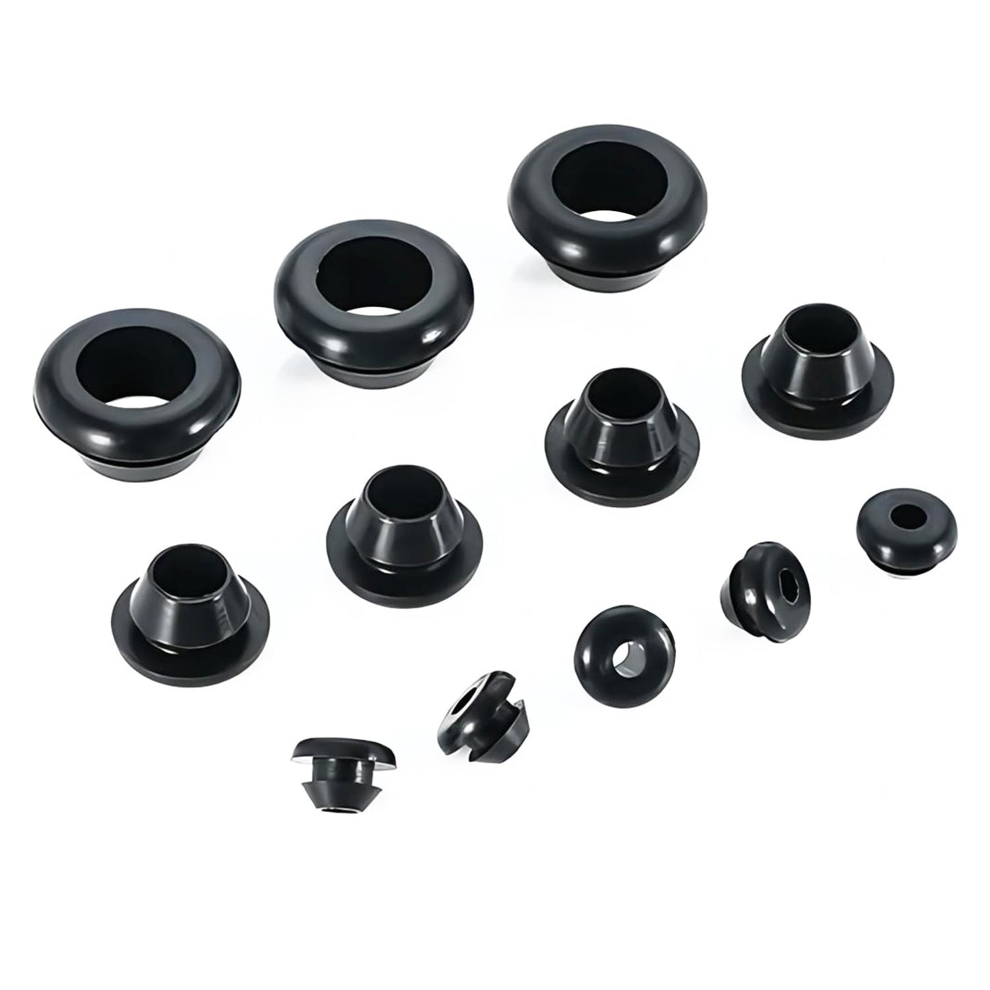 Qrity 20 PCS Rubber Grommets Cable Railing, Car Grommet, Cable Railing Protective Sleeves for Metal Posts, ID 3mm Mount Dia 5mm