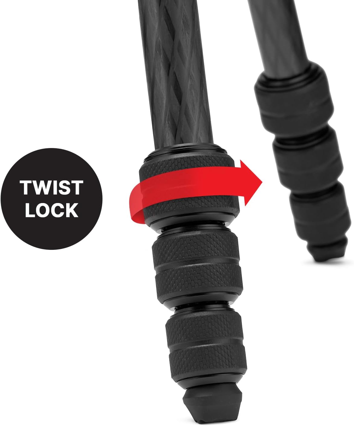 Manfrotto Befree Advanced AS, Camera Travel Tripod Kit, Twist Lock, Compatible with Arca-Swiss, Portable and Compact, Ball Head, Carbon Tripod for DSLR, Mirrorless, Camera Accessories