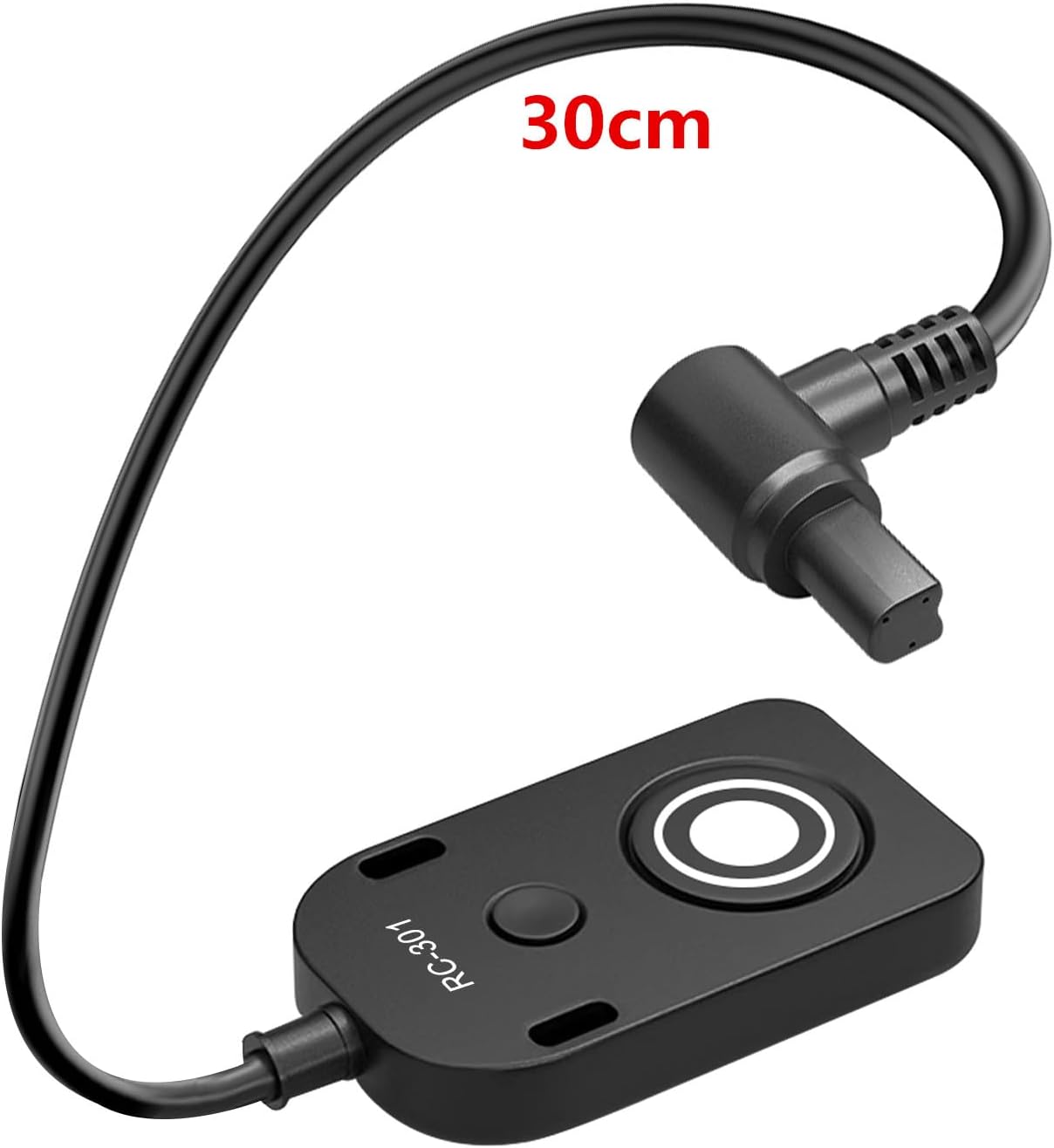for Canon RS-80N3 Shutter Release Cable R5 R5C R5II 5DIV 5D3 5D2 6DII Remote Camera Small Shutter Release Control 11.8in/30cm Cable Remote Wired Button 1DX Mark II,1ds ii (RC301-N3 11.8in/30cm)