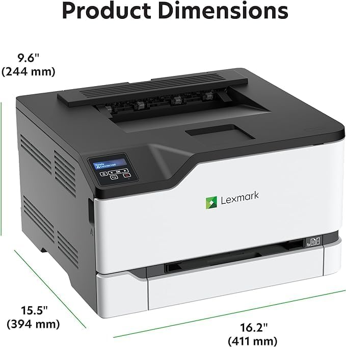 Lexmark CS331dw Color Laser Printer with Ethernet, Mobile-Friendly, Wireless Office Printer with Automatic Two-Sided Printing (3-Series)(40N9020)